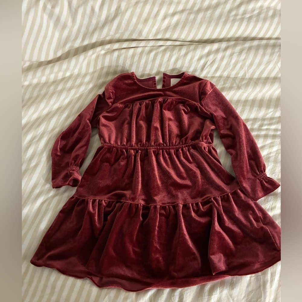 Vignette Velvet Burgundy Kids Dress Size 2Y